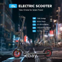 IScooter i9S 500W Electric Scooter 21Mph High Speed Adult E-Scooter With Sticker