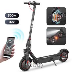 IScooter max Adult Foldable Electric Scooter 21mph Max Speed 500W Motor IP54