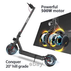 IScooter max Adult Foldable Electric Scooter 21mph Max Speed 500W Motor IP54