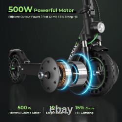 ISinwheel 500W 10AH Electric Scooter 30KM Long Range 19MPH Folding USB Charging