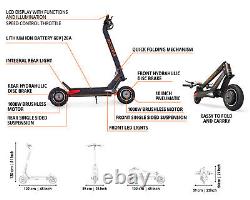 Inokim OXO electric scooter for adults 40 MPH, 1000WX2 Motor (1300W Max)