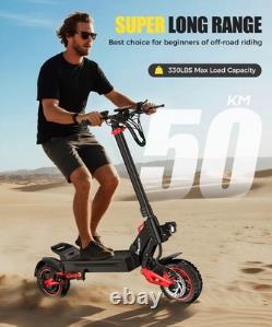 J15MAX 48v 18AH 1600W Electric Scooter For Adult 10Off Road Fat Tires Speed