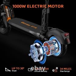 JUNLING 1000W 32MPH 34Miles Electric Scooter Adult Road Legal Off Road E Scooter