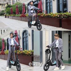 K10 Adult Electric Scooter 650W Peak Motor 48V 15AH 25MPH 30Miles Range with Seat