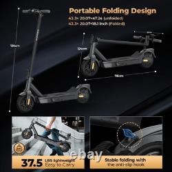 KOWOEE Adult Electric Scooter 500W Motor 8.5Solid Tires 20Mph 20 Miles Range