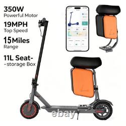 LADPED Adults Electric Scooter with Seat 8.5 19MPH Commuter E-Scooter 15Miles