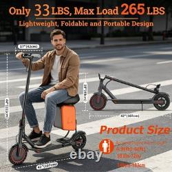 LADPED Adults Electric Scooter with Seat 8.5 19MPH Commuter E-Scooter 15Miles