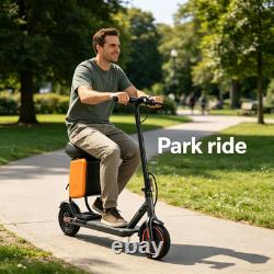 LADPED Adults Electric Scooter with Seat 8.5 19MPH Commuter E-Scooter 15Miles