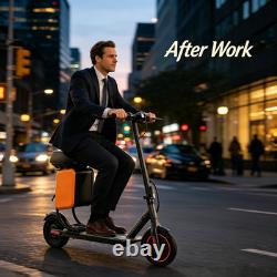 LADPED Adults Electric Scooter with Seat 8.5 19MPH Commuter E-Scooter 15Miles