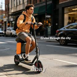 LADPED Adults Electric Scooter with Seat 8.5 19MPH Commuter E-Scooter 15Miles