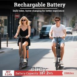 LADPED Electric Scooter with Seat for Adults 8.5 Solid 19MPH Commuter E-Scooter