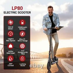 LADPED Foldable Adult Electric Scooter LP80 19mph Max Speed 350W 21Mile ESCOOTER