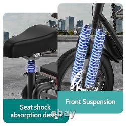 LADPED LPBS 500W 14inch Commuter Electric Scooter with Seat &Carry Basket 10.4AH