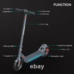 LEQISMART A8 Adult Electric Scooter Folding Scooter 630W Motor Long Range -BLACK