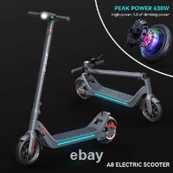 LEQISMART A8 Adult Electric Scooter Folding Scooter 630W Motor Long Range -BLACK