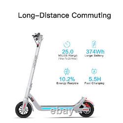 LEQISMART A8 Adult Electric Scooter, Max 630W Motor, UP to 28Miles, IPX5 & APP