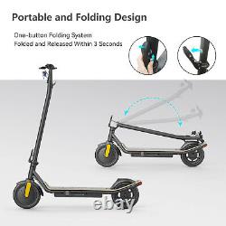 LEQISMART Adult Electric Scooter Long Range Folding Safe Urban Commuter eScooter