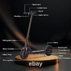 Ladped 10 500W E Scooter for Adults Foldable Scooter Double Shock Absorption