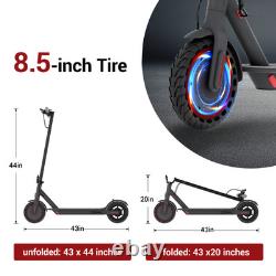 Ladped Adult Electric Scooter 350w Long Range 18km/30km Speed 19mph 5.2/10.5 Ah