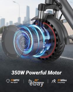 Ladped Dual Suspension Electric Scooter Adult, Folding E-Scooter with app 21MILE