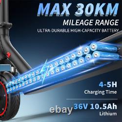 Ladped Electric Scooter 10.5AH Dual Suspension Foldable 19MPH shock absorption