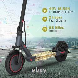 Ladped Folding Electric Scooter, 10 Solid Tires, 500W Motor, 22Mph 22 Miles
