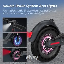 Ladped Folding Electric Scooter, 10 Solid Tires, 500W Motor, 22Mph 22 Miles