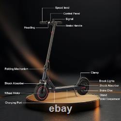Ladped Folding Electric Scooter, 10 Solid Tires, 500W Motor, 22Mph 22 Miles