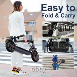 Ladped Folding Electric Scooter, 10 Solid Tires, 500W Motor, 22Mph 22 Miles