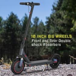 Ladped Folding Electric Scooter, 10 Solid Tires, 500W Motor, 22Mph 22 Miles
