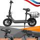 Lohoms 450W Sports Electric Ebike Scooter Adult with Seat Electric Moped E-Scoot