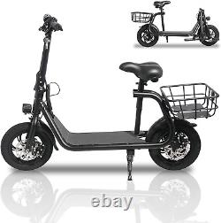 Lohoms 450W Sports Electric Ebike Scooter Adult with Seat Electric Moped E-Scoot