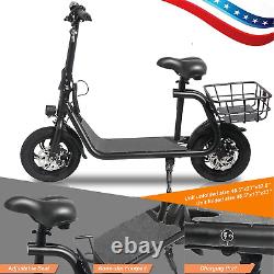 Lohoms 450W Sports Electric Ebike Scooter Adult with Seat Electric Moped E-Scoot