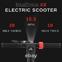 MaxStrata X8 Folding Electric Scooter 15.5 MPH, 28 Mile Range, Lightweight, Tr
