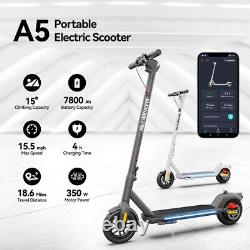 MegaWheels 350W Electric Scooter Adult Foldable Scooter 9 inch with APP Black