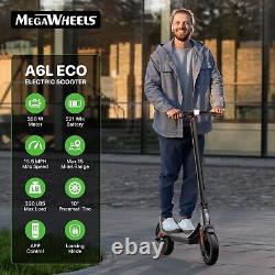 Megawheels 300W Electric Scooter 10.2AH 25Km Long Range Adult E Scooter +APP