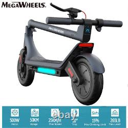 Megawheels Electric Scooter Adult 500W Foldable Commute Long Range 31Miles WithAPP
