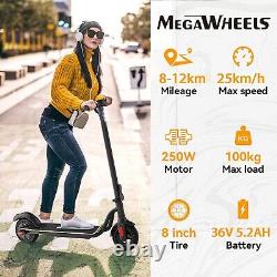 Megawheels Electric Scooter Adult Folding Long Range 25Km/h 250W Motor E-Scooter