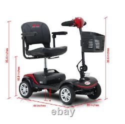 Mobility Scooter Foldable Automated Electric Power Scooter 4 Wheel Drive Travel