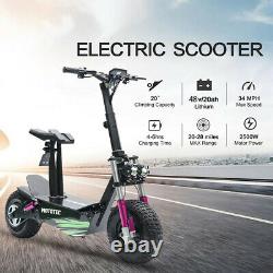 MotoTec Electric Fat Tire Foldable Scooter 2500W Motor Adults Off Road Scooters