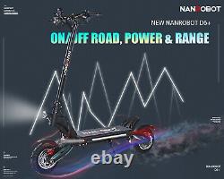 NANROBOT D6+ ELECTRIC SCOOTER 2000W Adult 10''Max 40MPH 50Mile Oil Brake Fold