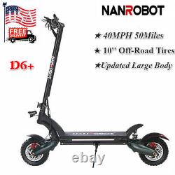 NANROBOT D6+ Electric Scooter 2000W Adult 10 Max speed 40MPH 50Miles Dual Motor