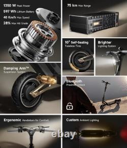 NAVEE ST3 Pro 25MPH ELECTRIC SCOOTER for Adults, 47 MILES RANGE, COMMUTER