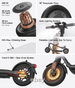 NAVEE V25 Electric Scooter for Adults, 20MPH, 15 Miles Range, 10 Tires, Commuter