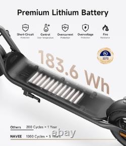 NAVEE V25 Electric Scooter for Adults, 20MPH, 15 Miles Range, 10 Tires, Commuter