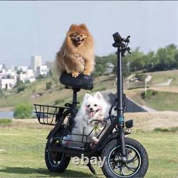 NEW 550W Electric Scooter with Seat for Pet Dog Cat Adult up to 20Miles 18.6MPH
