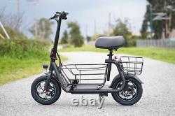 NEW 550W Electric Scooter with Seat for Pet Dog Cat Adult up to 20Miles 18.6MPH