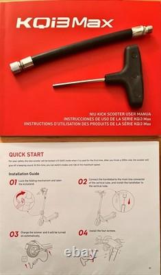 NIU KQi3 Max Electric Scooter, 40mile range, 23.6 mph top speed