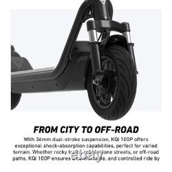 NIU KQi 100P Electric Kick Scooter 17.4 mph 18 miles Range NIU 100P in Gray