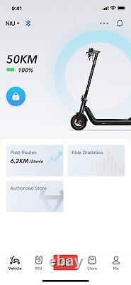 NIU Kick Electric Scooter Adult KQi3 MAX, Foldable 40 Mile Range 23.6 mph, Black